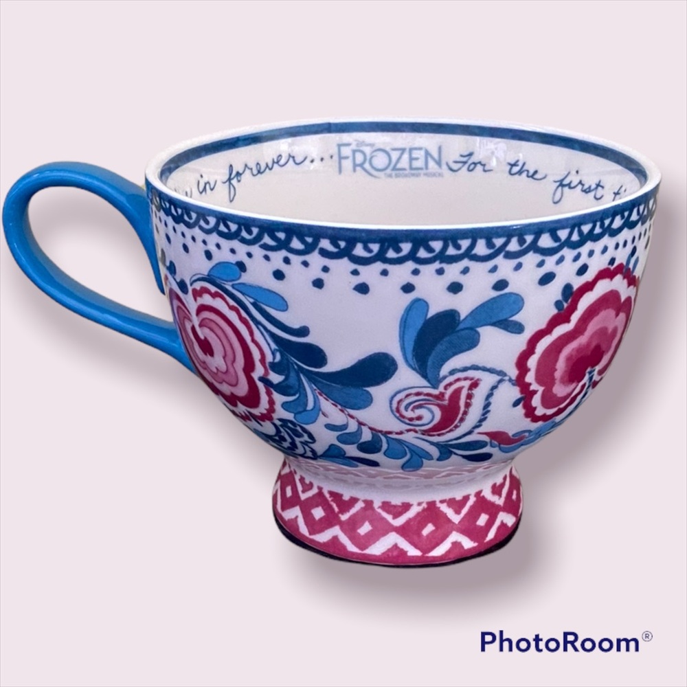 Disney Frozen The Broadway Musical Rosemaling Collectors Mug